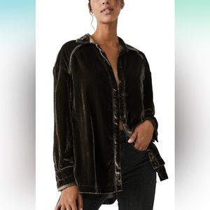 Free People Marianne Velvet Top